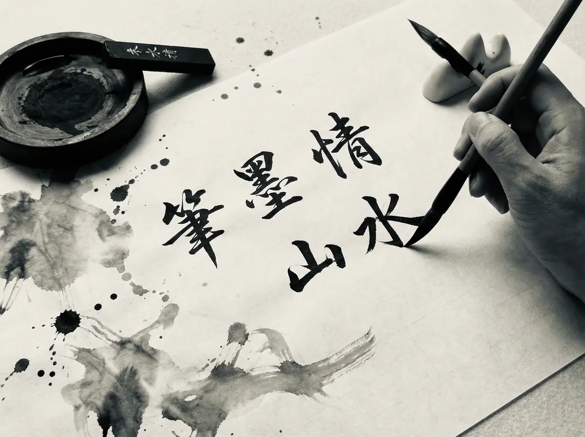 云顶国际旅行家专栏书法创作水墨画