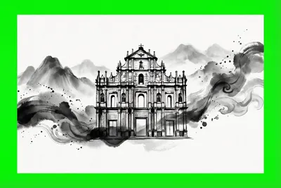 云顶国际水墨国风标志